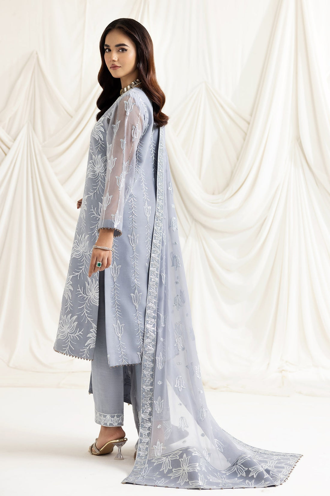 ALIZEH-DUA-V02D05B-ELNAZ(GREY) - House Of Hania