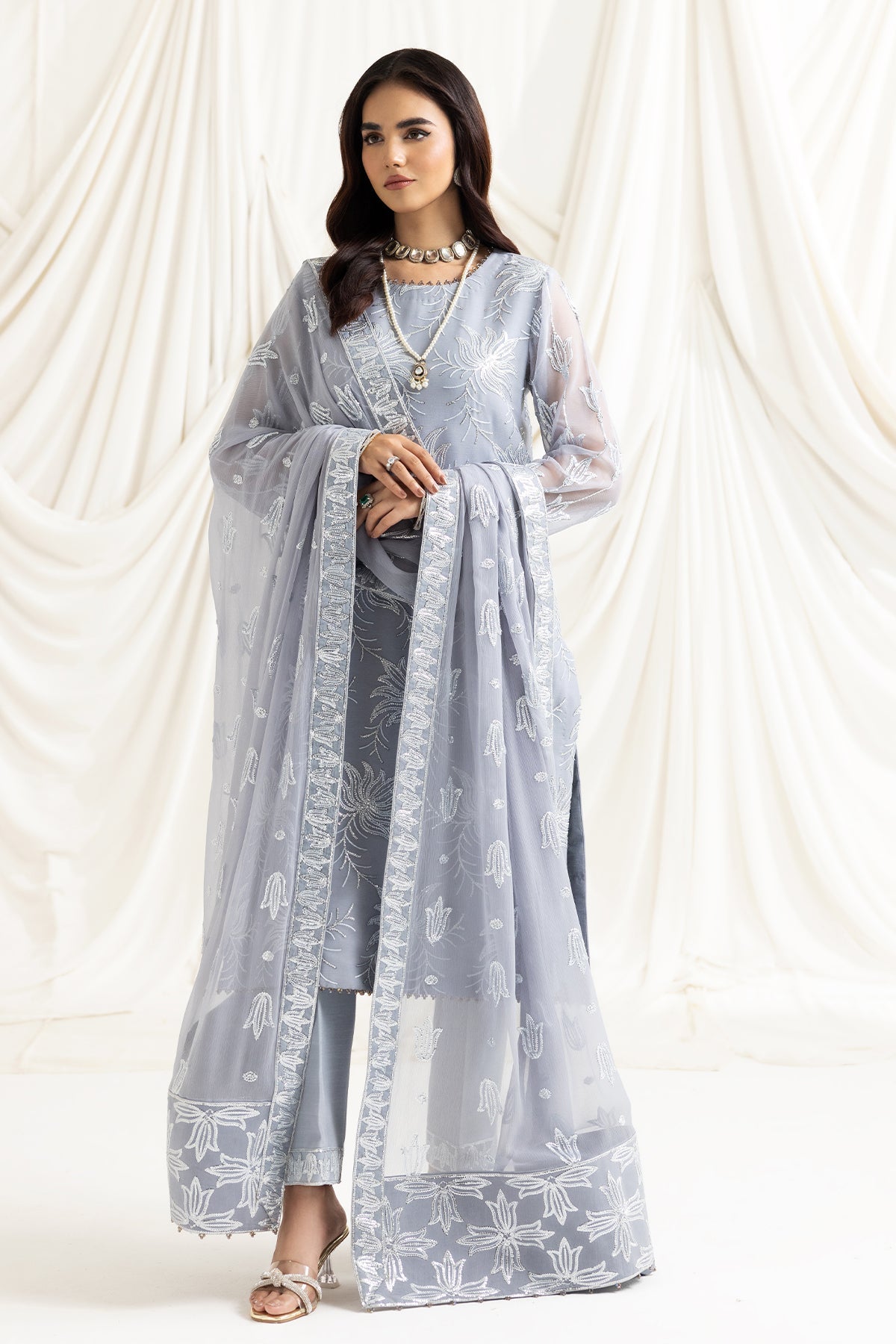 ALIZEH-DUA-V02D05B-ELNAZ(GREY) - House Of Hania
