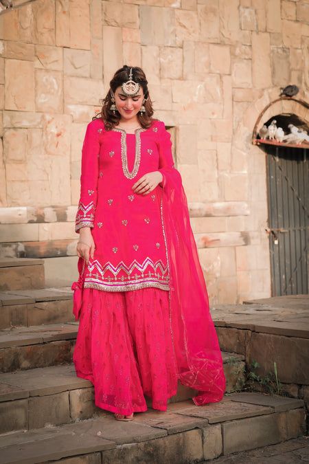 Aaniat Pairhan Pink - House Of Hania