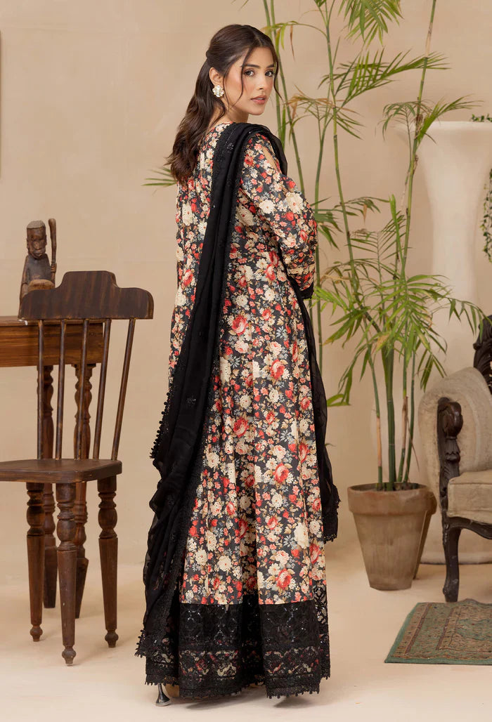 Adans Libas | Adans Chikankari Satin Lawn| CHIKANKARI 818101 - House Of Hania