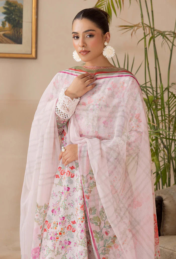 Adans Libas | Adans Chikankari Satin Lawn| CHIKANKARI 818104 - House Of Hania