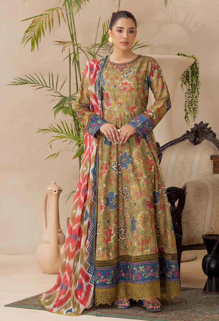 Adans Libas | Adans Chikankari Satin Lawn| CHIKANKARI 818105 - House Of Hania