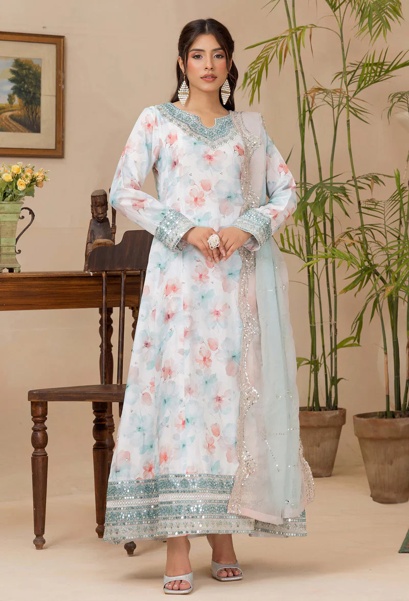 Adans Libas | Adans Embroidered satin | Satin Lawn 828210 - House Of Hania