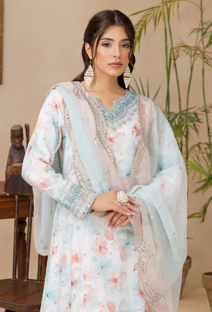 Adans Libas | Adans Embroidered satin | Satin Lawn 828210 - House Of Hania