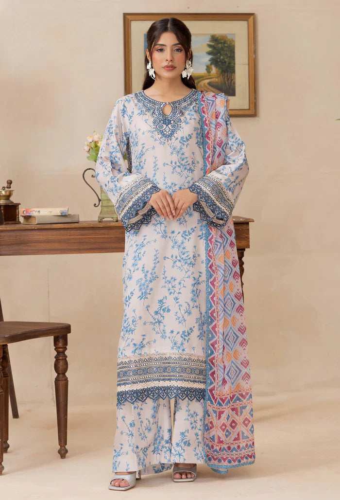 Adans Libas | Adans Embroidered satin | Satin Lawn 828213 - House Of Hania