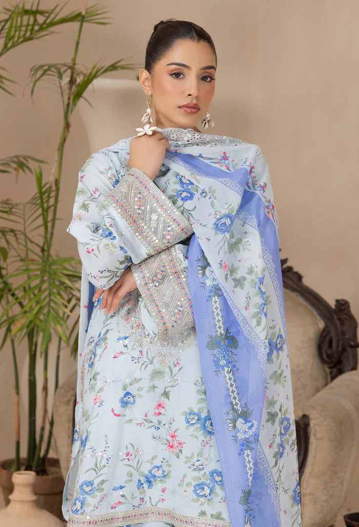 Adans Libas | Adans Embroidered satin | Satin Lawn 828214 - House Of Hania