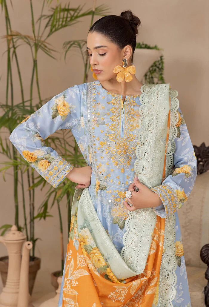Adans Libas | Adans Embroidered satin  | Satin Lawn 828215 - House Of Hania