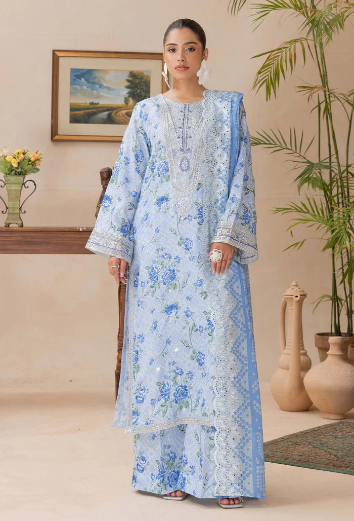 Adans Libas | Adans Embroidered satin | Satin Lawn 828216 - House Of Hania