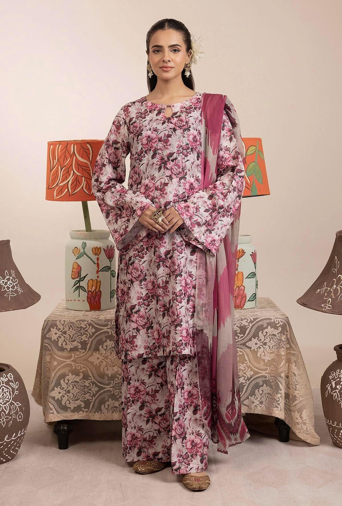Adans Libas | Basic Chikankari | 7701 - House Of Hania