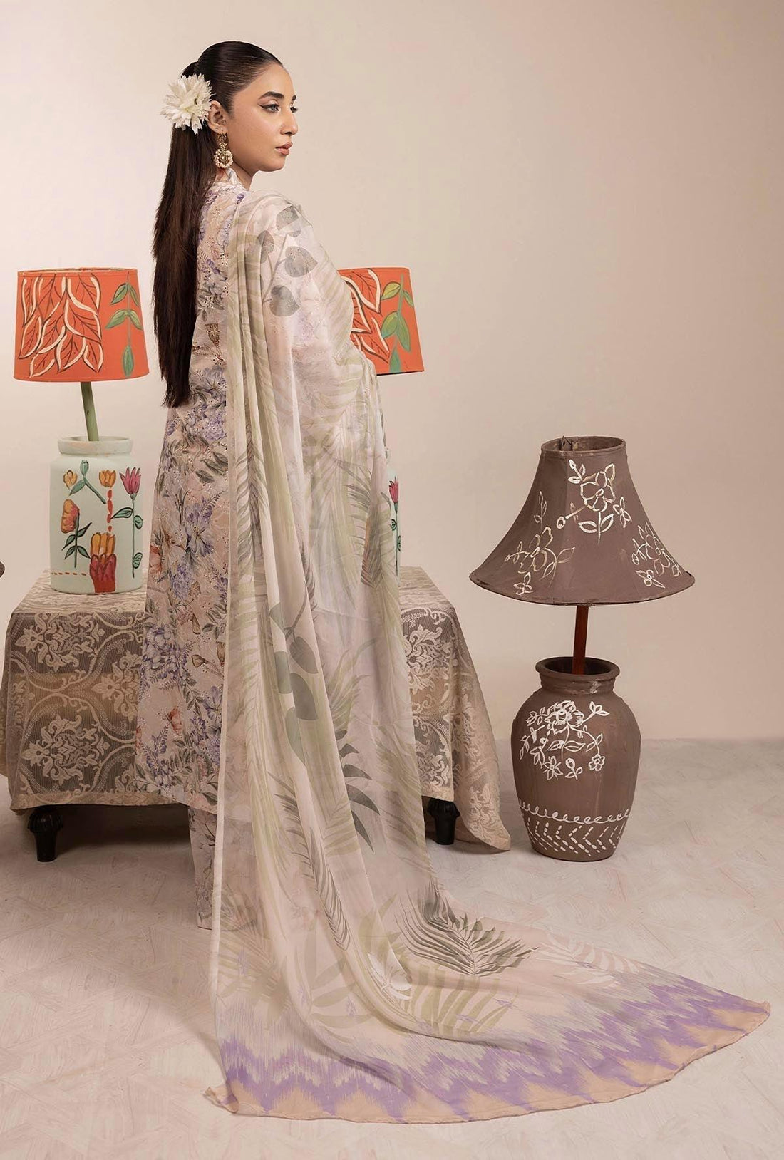Adans Libas | Basic Chikankari |  7703 - House Of Hania