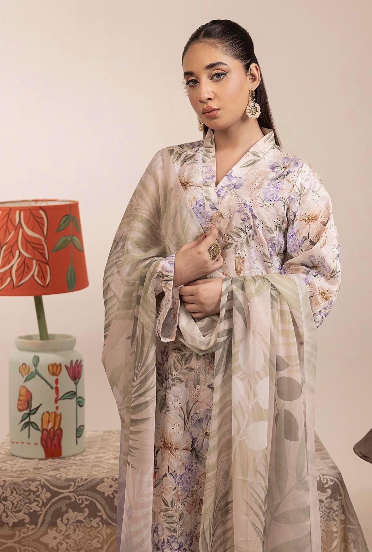 Adans Libas | Basic Chikankari |  7703 - House Of Hania