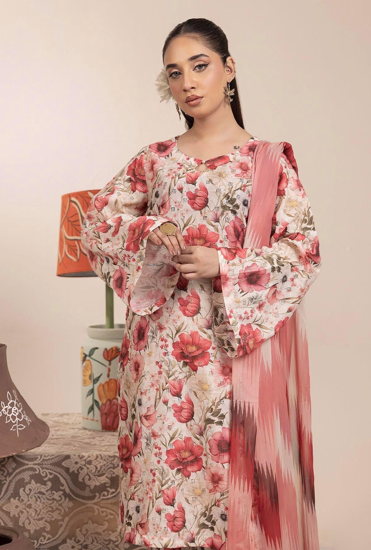 Adans Libas | Basic Chikankari |  7705 - House Of Hania