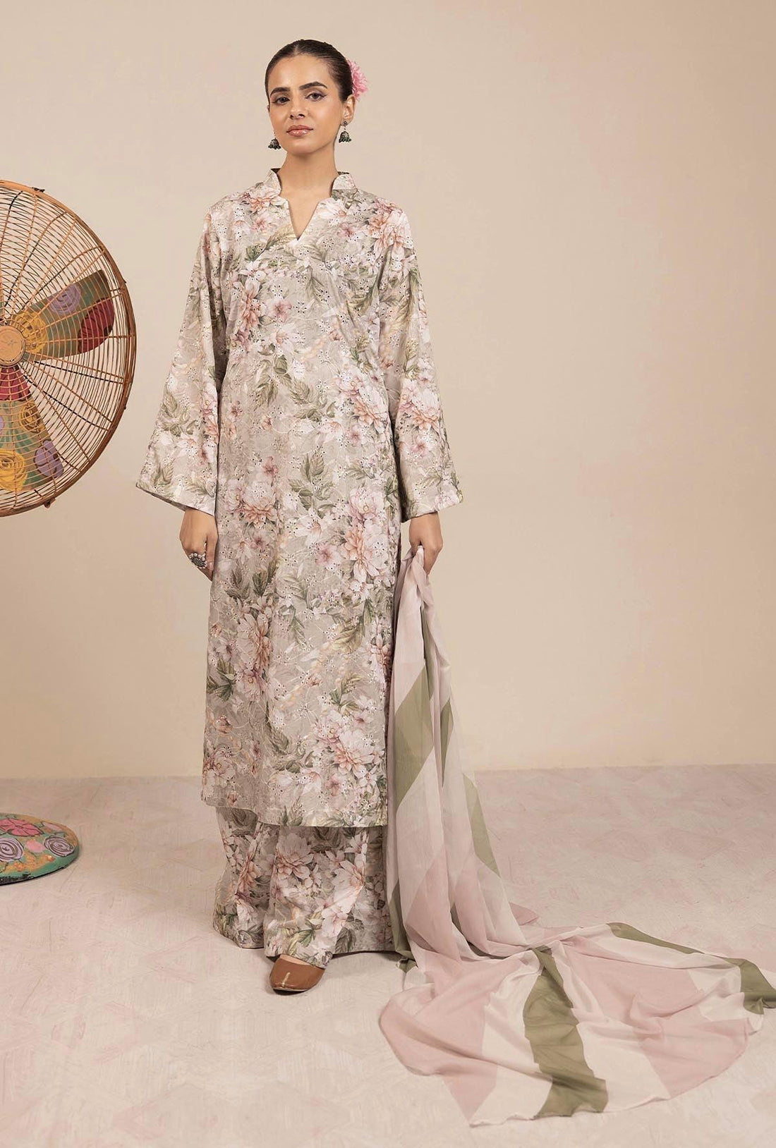 Adans Libas | Basic Chikankari |  7708 - House Of Hania