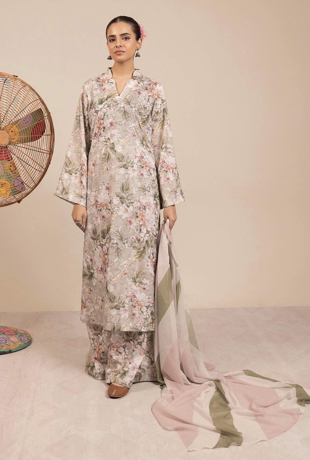 Adans Libas | Basic Chikankari |  7708 - House Of Hania