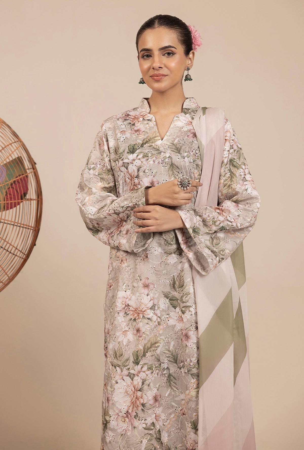 Adans Libas | Basic Chikankari |  7708 - House Of Hania