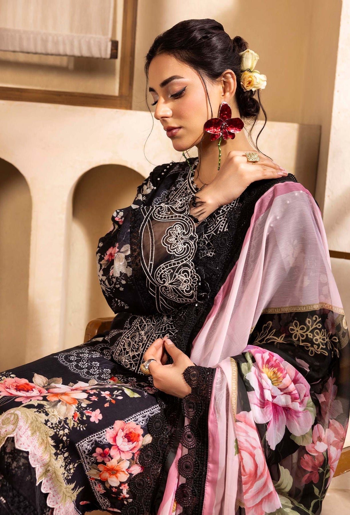 Adans Libas | Chantelle Print Lawn | CHANTELLE 99951 - House Of Hania