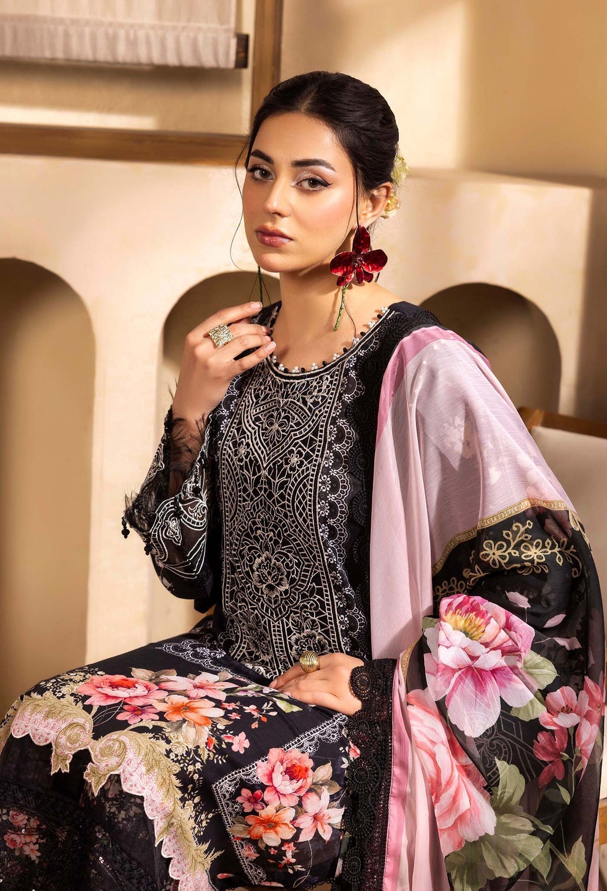Adans Libas | Chantelle Print Lawn | CHANTELLE 99951 - House Of Hania