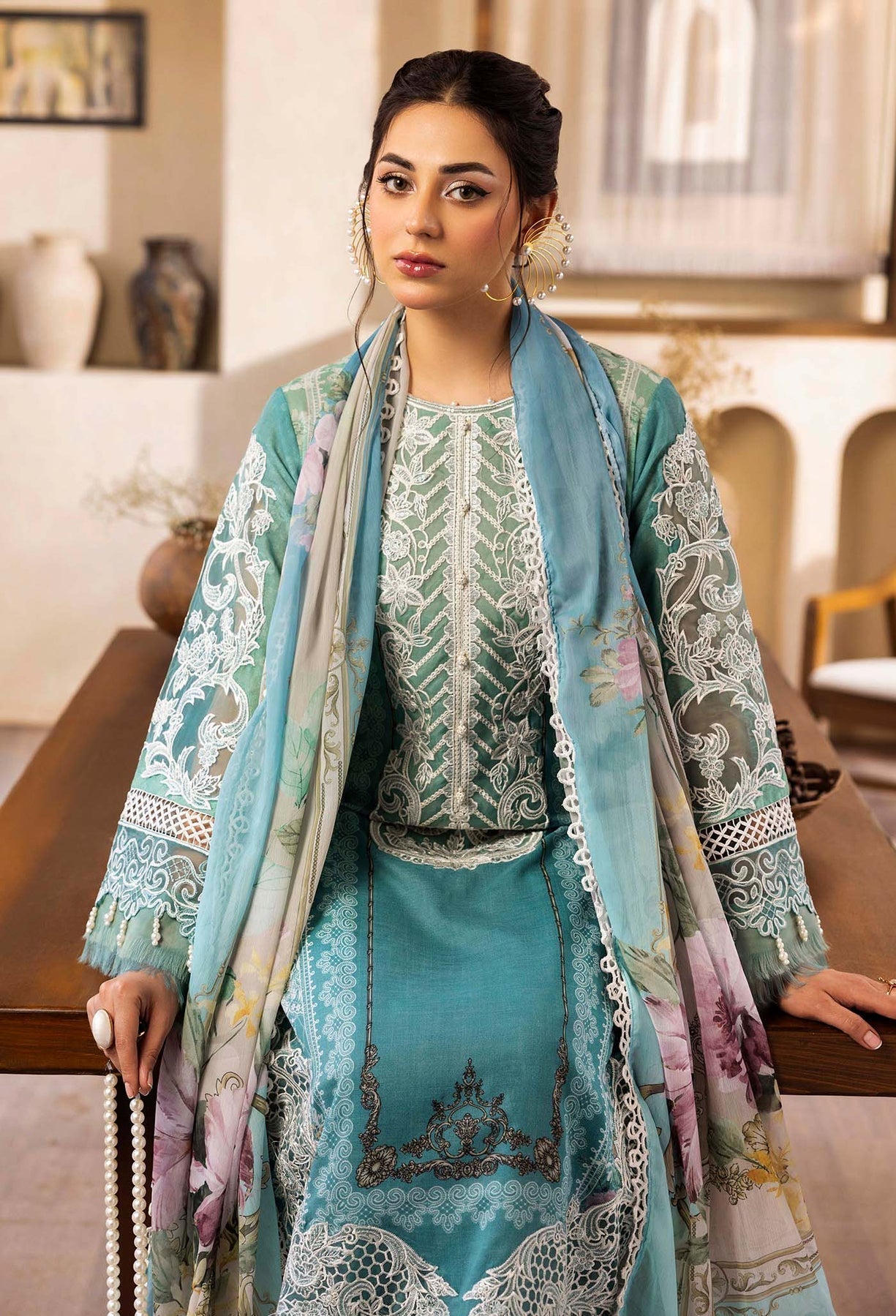 Adans Libas | Chantelle Print Lawn | CHANTELLE 99954 - House Of Hania