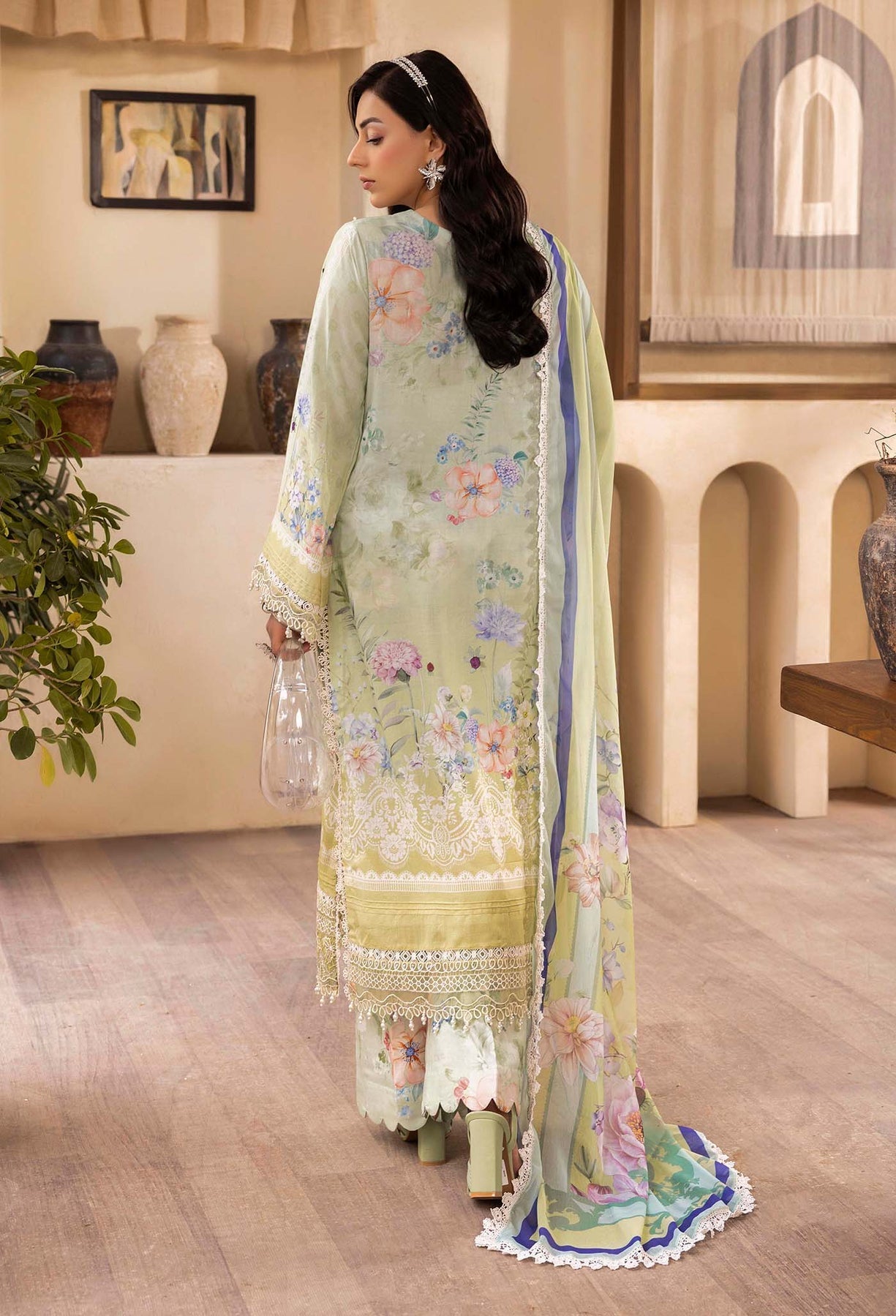 Adans Libas | Chantelle Print Lawn | CHANTELLE 99956 - House Of Hania