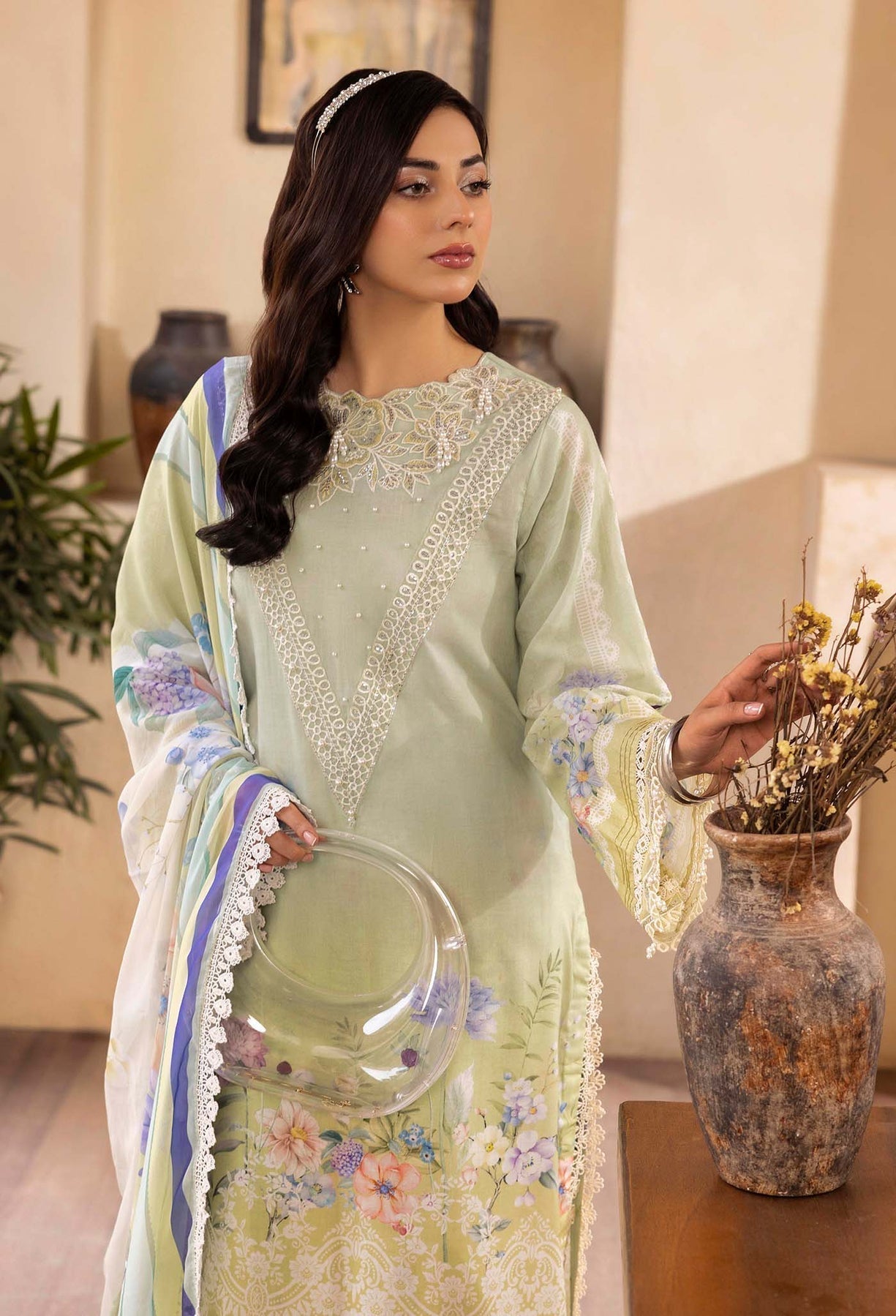 Adans Libas | Chantelle Print Lawn | CHANTELLE 99956 - House Of Hania