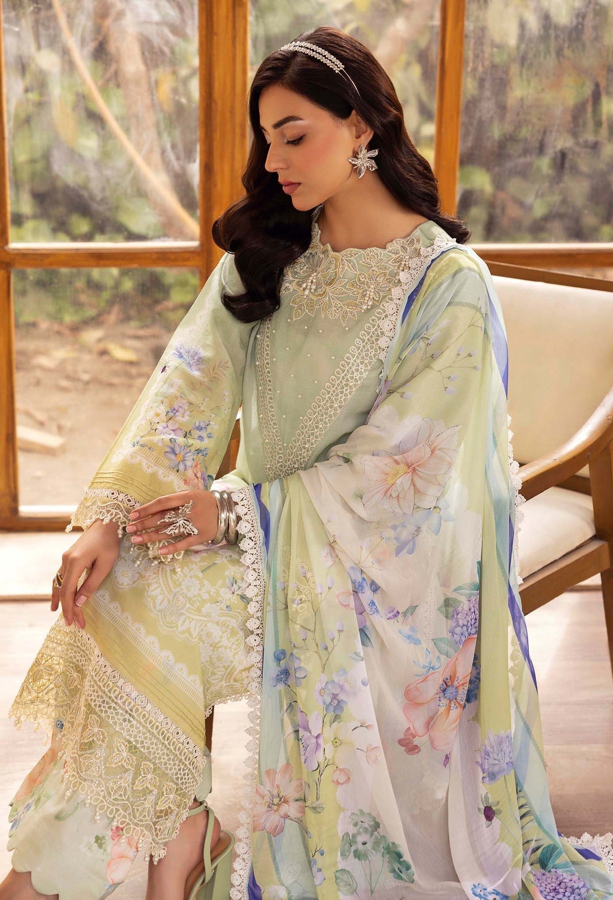 Adans Libas | Chantelle Print Lawn | CHANTELLE 99956 - House Of Hania