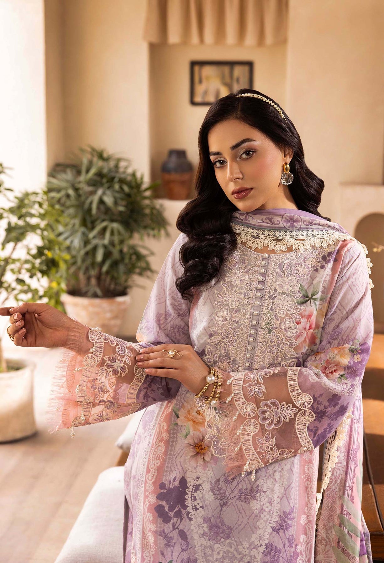 Adans Libas | Chantelle Print Lawn | CHANTELLE 99959 - House Of Hania