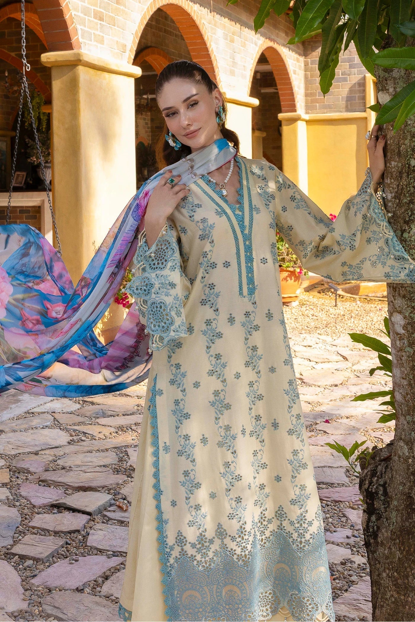Adans Libas | LASSERKARI-EID PETALS | EID PETAL 1714 - House Of Hania