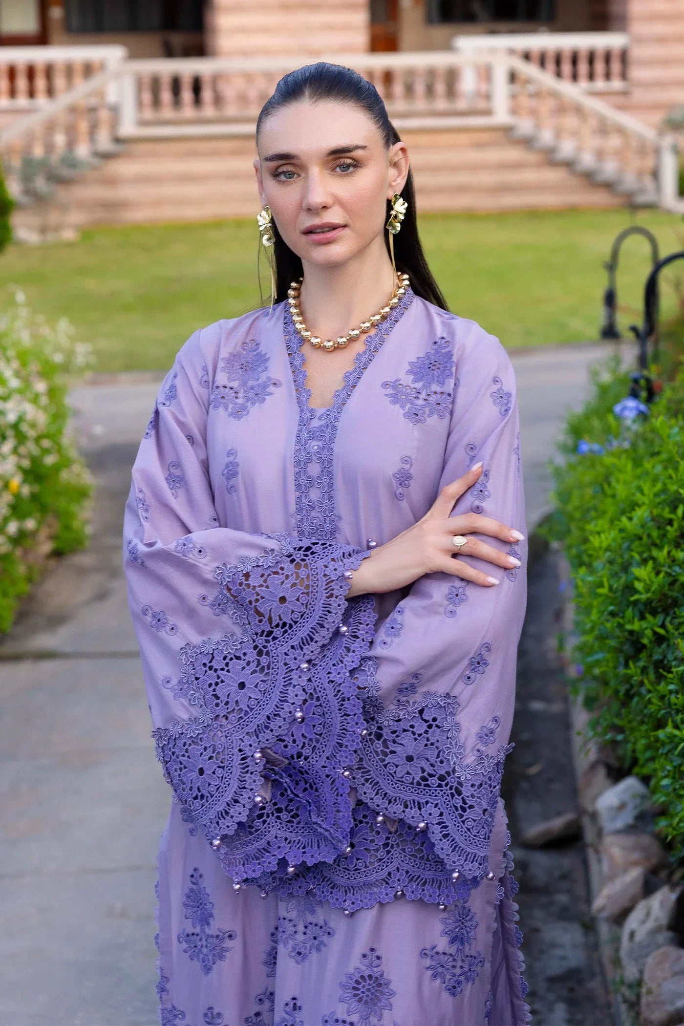 Adans Libas | LASSERKARI-EID PETALS | EID PETAL 1718 - House Of Hania