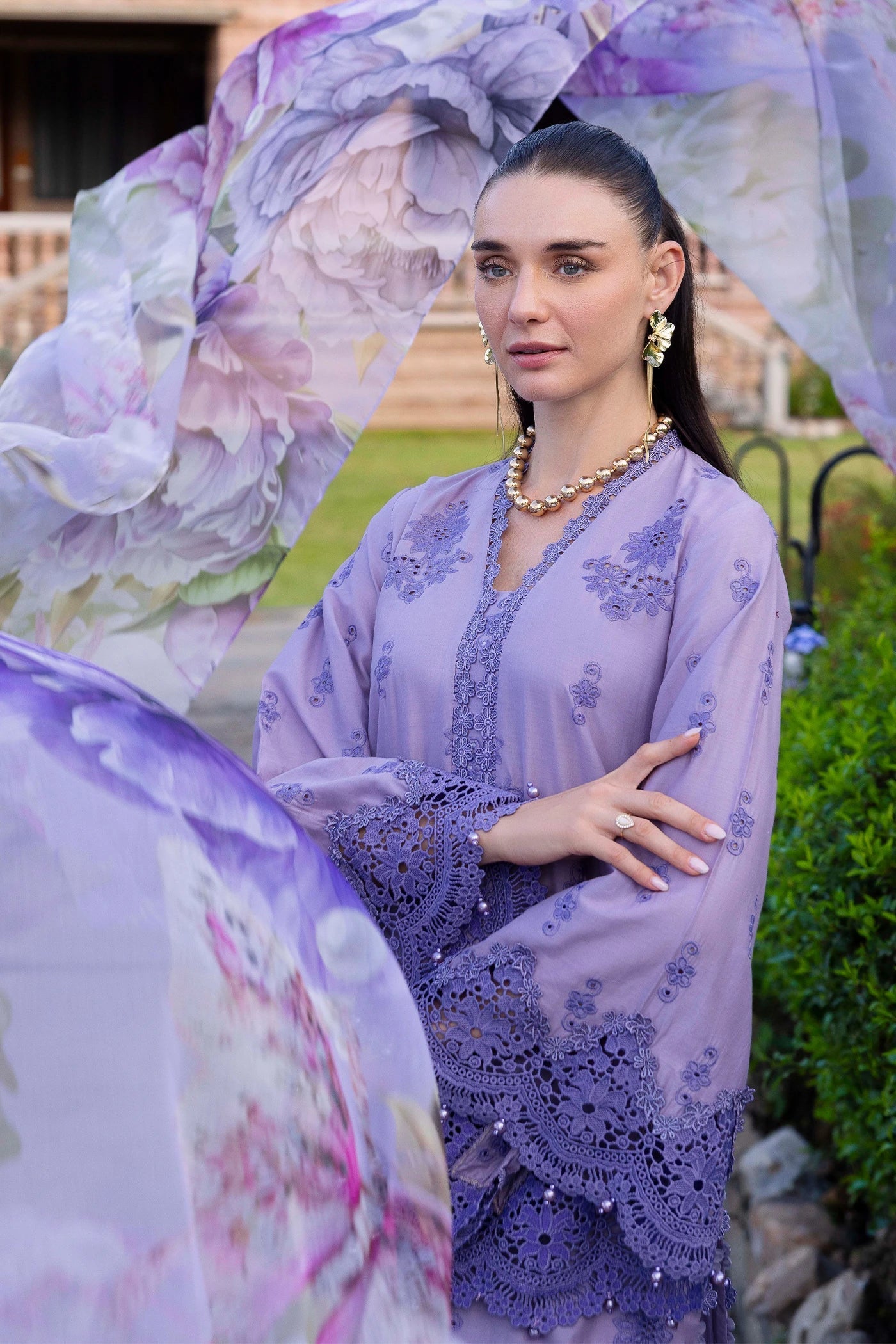 Adans Libas | LASSERKARI-EID PETALS | EID PETAL 1718 - House Of Hania