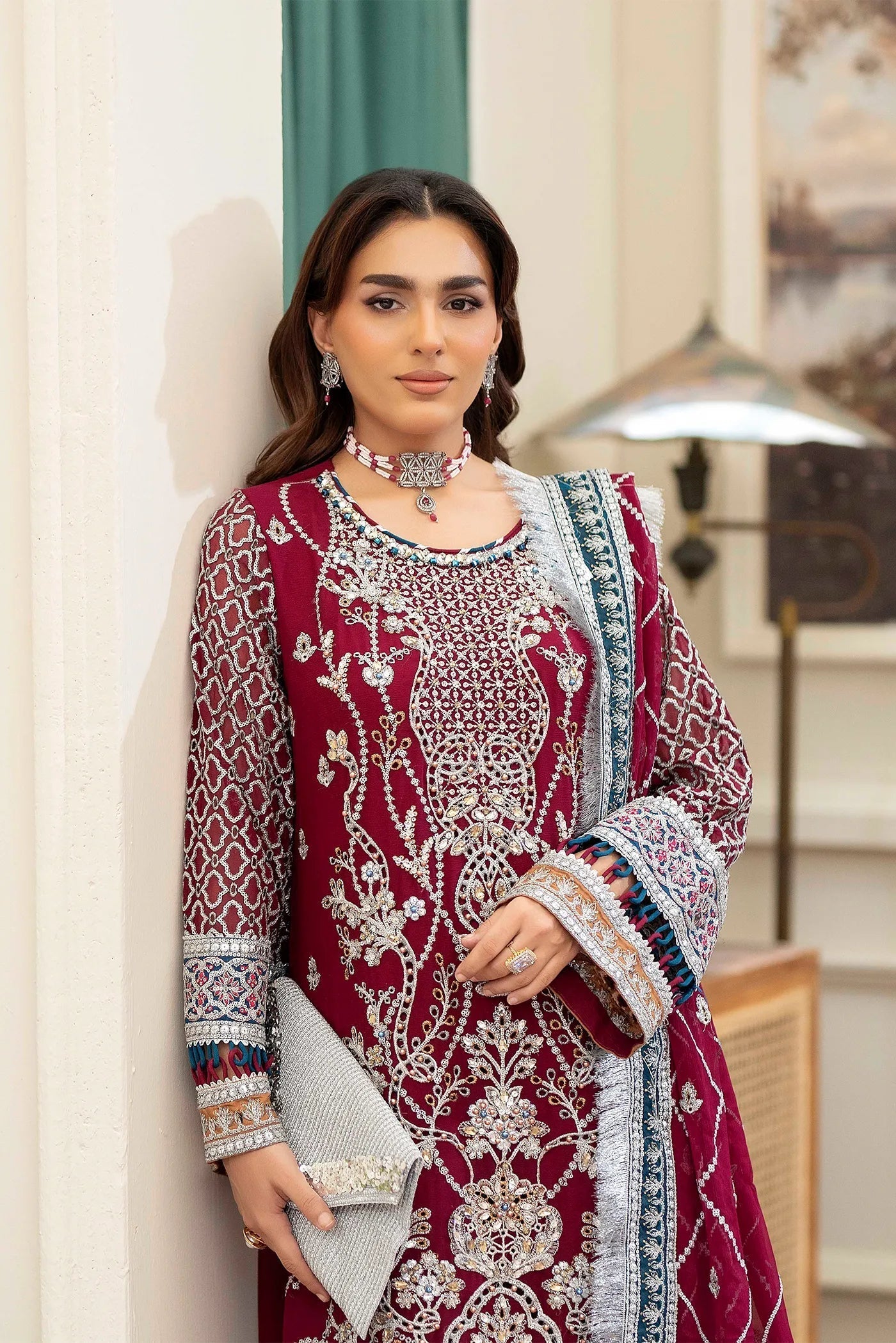 Adans Libas | Saleeqa Chiffon 25 | SALEEQA 7513 - House Of Hania