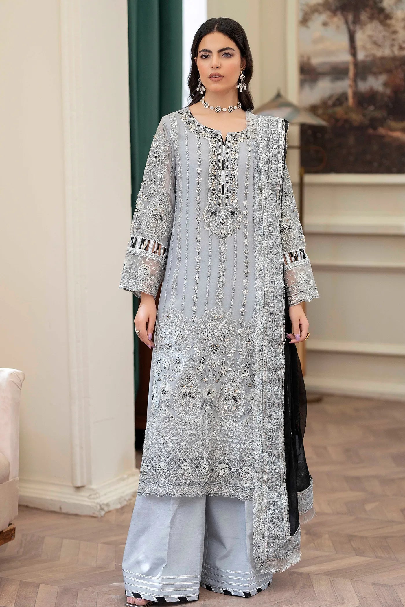 Adans Libas | Saleeqa Chiffon 25 | SALEEQA 7517 - House Of Hania