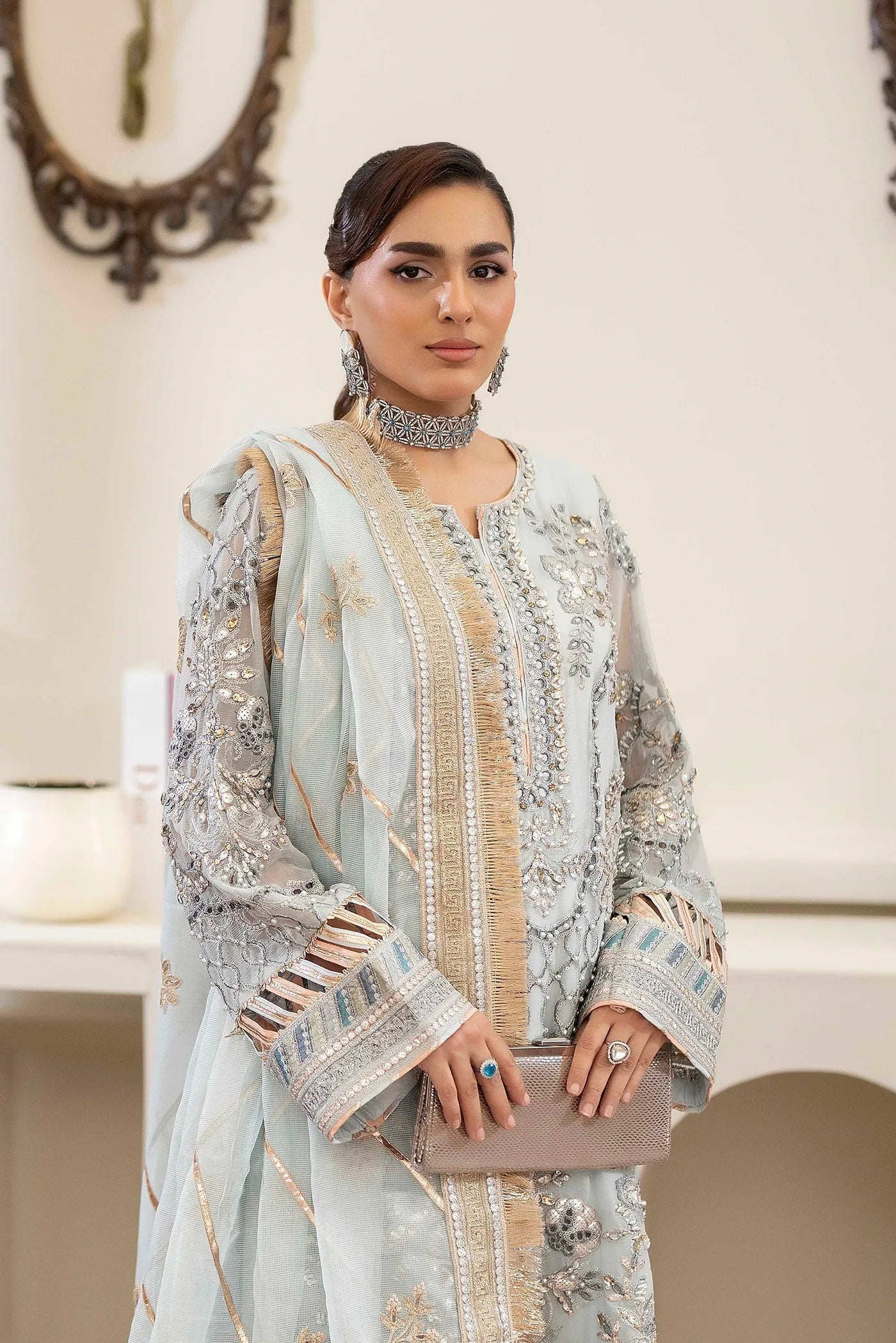 Adans Libas | Saleeqa Chiffon 25 |SALEEQA 7519 - House Of Hania