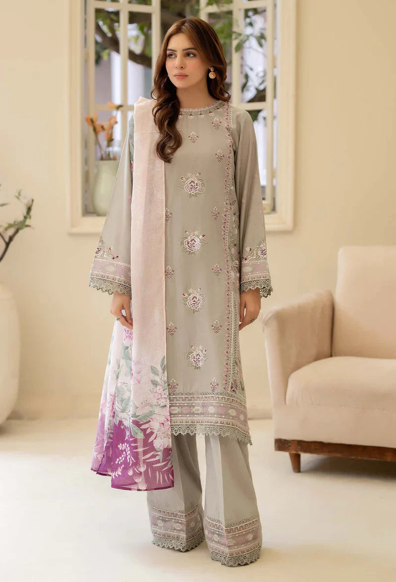Adans Libas | Stitched Embroidered Lawn 3pc| LAWN 1216 - House Of Hania