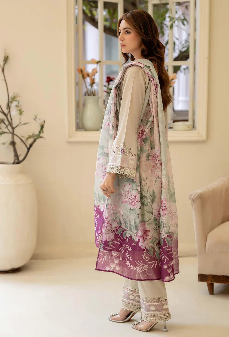 Adans Libas | Stitched Embroidered Lawn 3pc| LAWN 1216 - House Of Hania