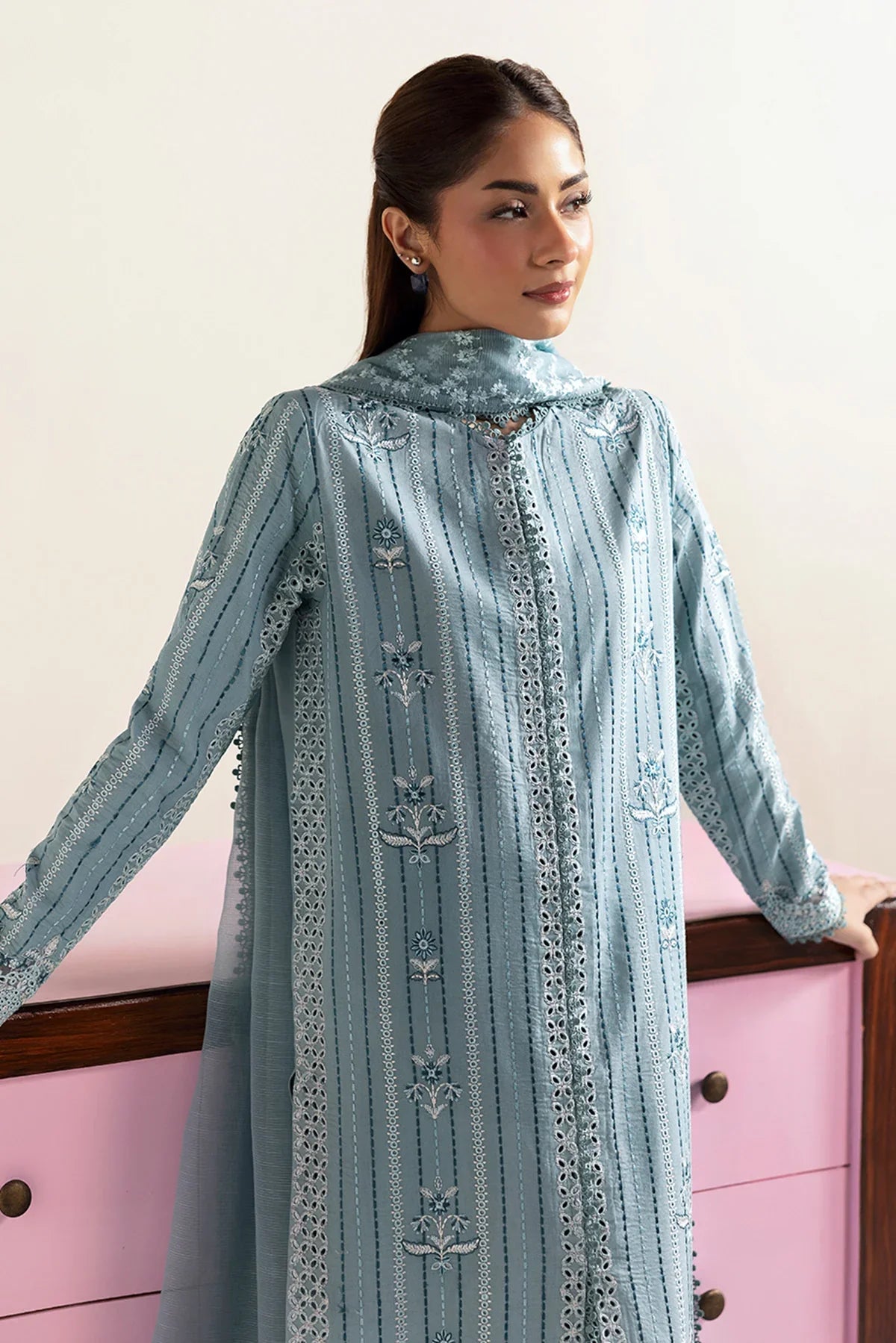 Afrozeh | Basic Pret 25 | Blue Melon - House Of Hania