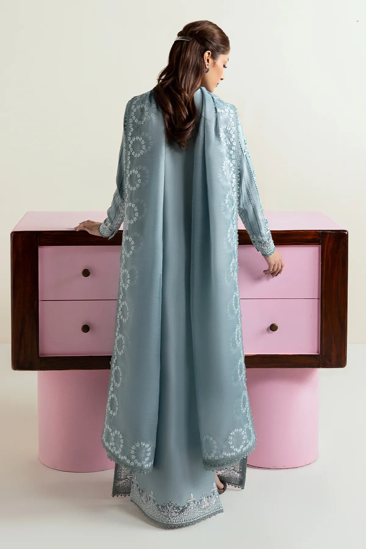 Afrozeh | Basic Pret 25 | Blue Melon - House Of Hania