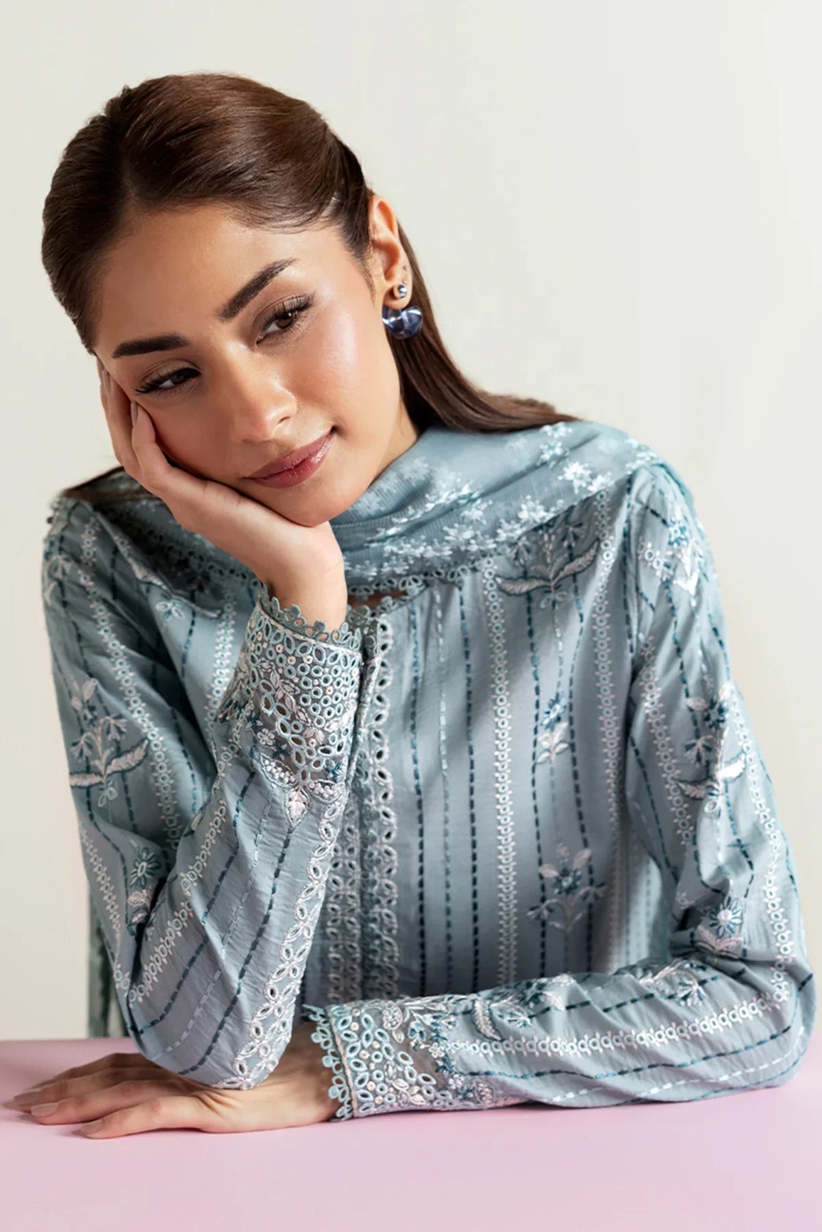 Afrozeh | Basic Pret 25 | Blue Melon - House Of Hania