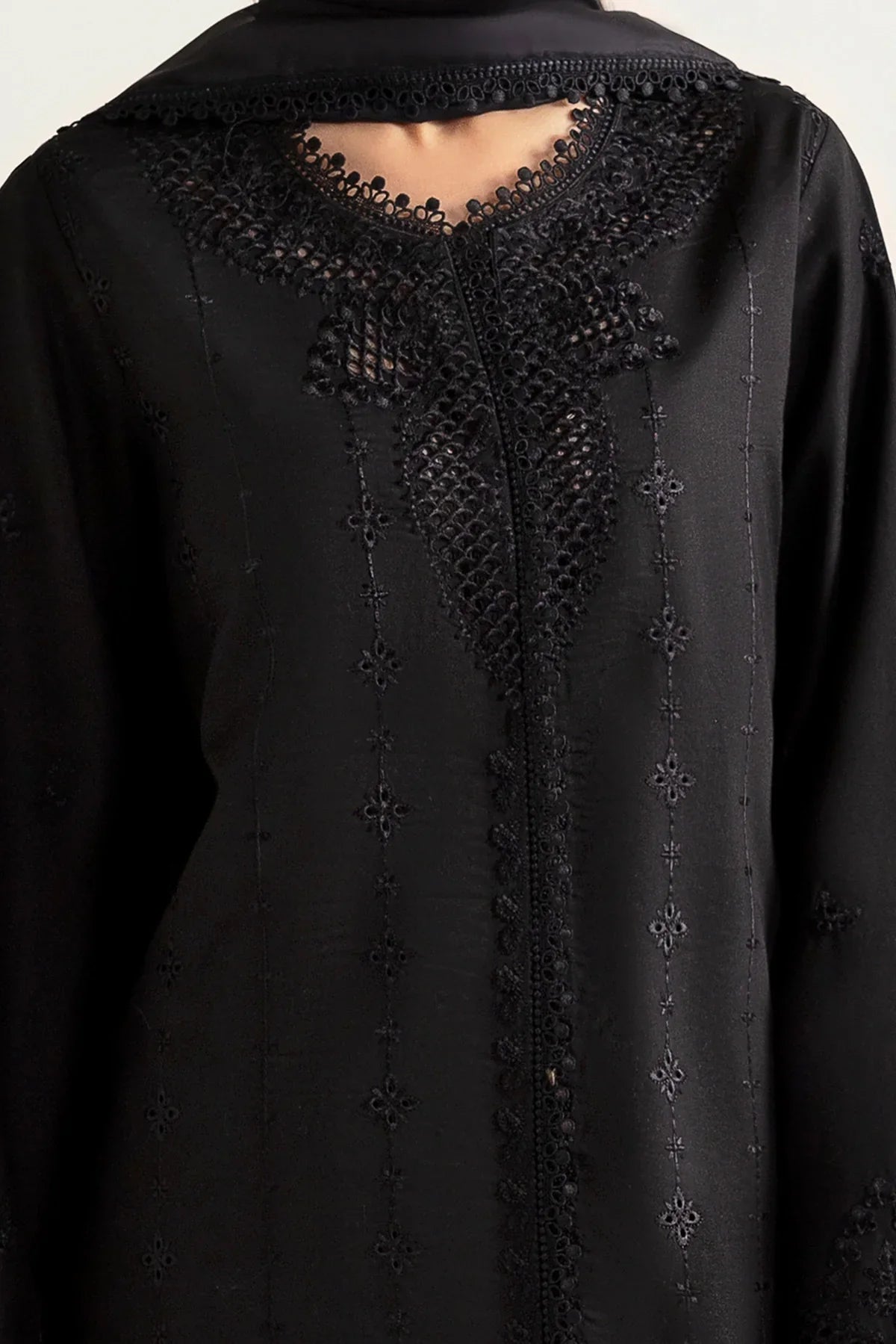 Afrozeh | Basic Pret 25 | Charcoal Nior - House Of Hania