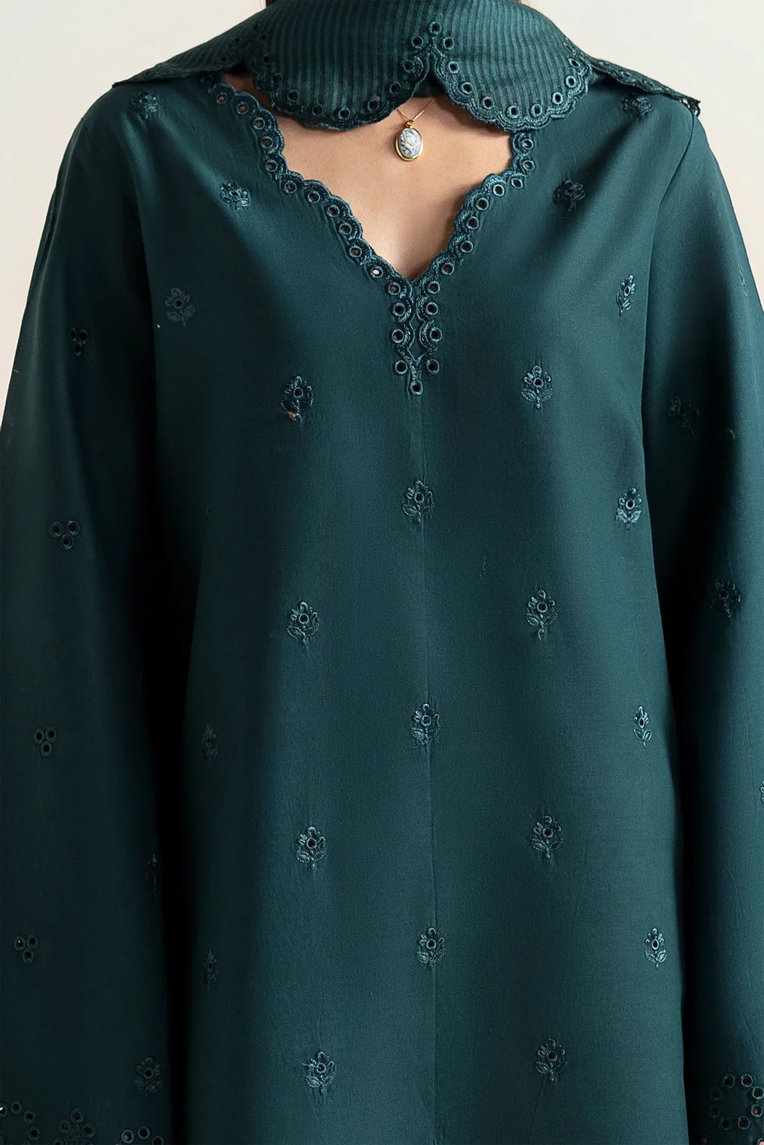 Afrozeh | Basic Pret 25 | Dark Kiwi
