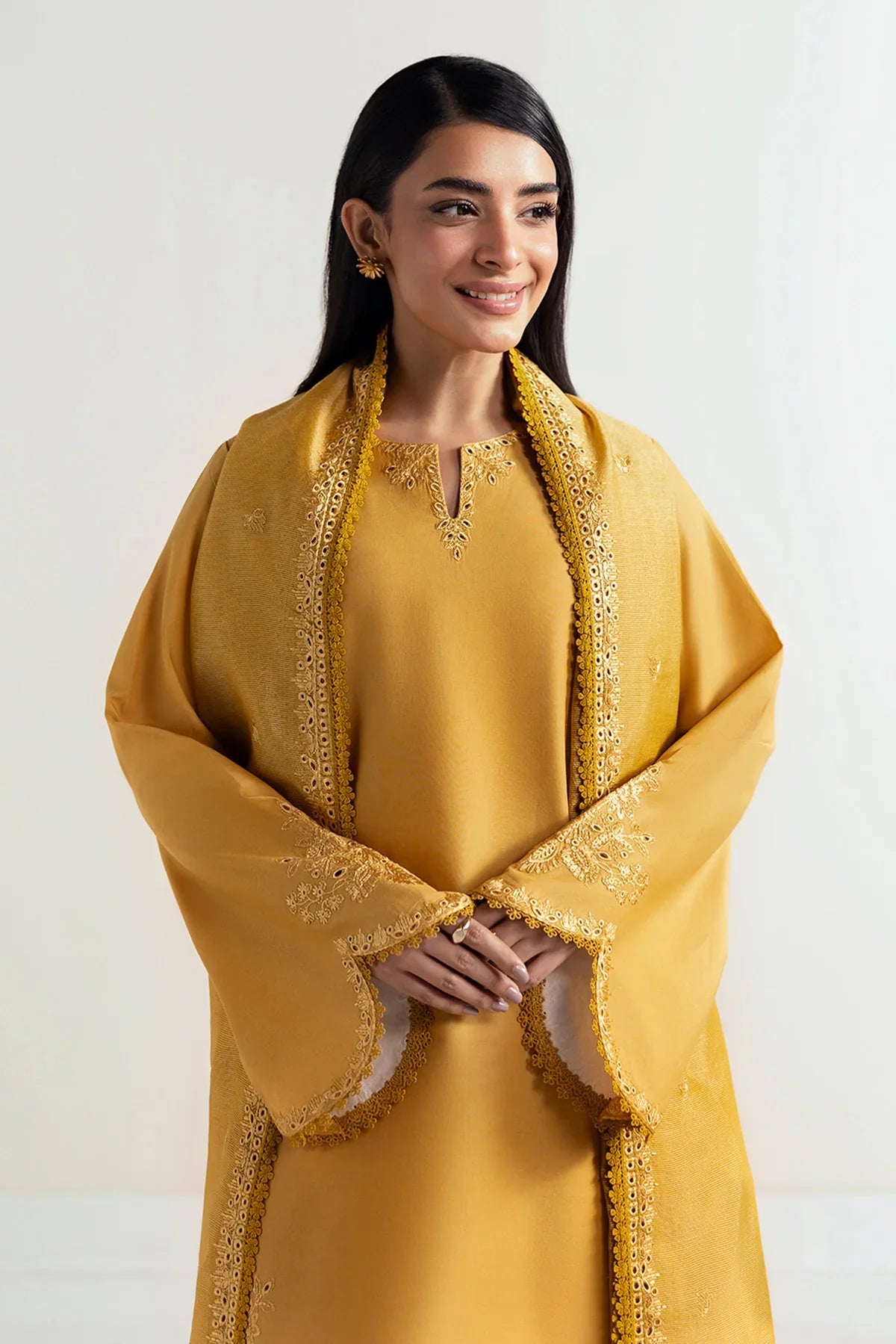 Afrozeh | Basic Pret 25 | Honeydew Hues - House Of Hania