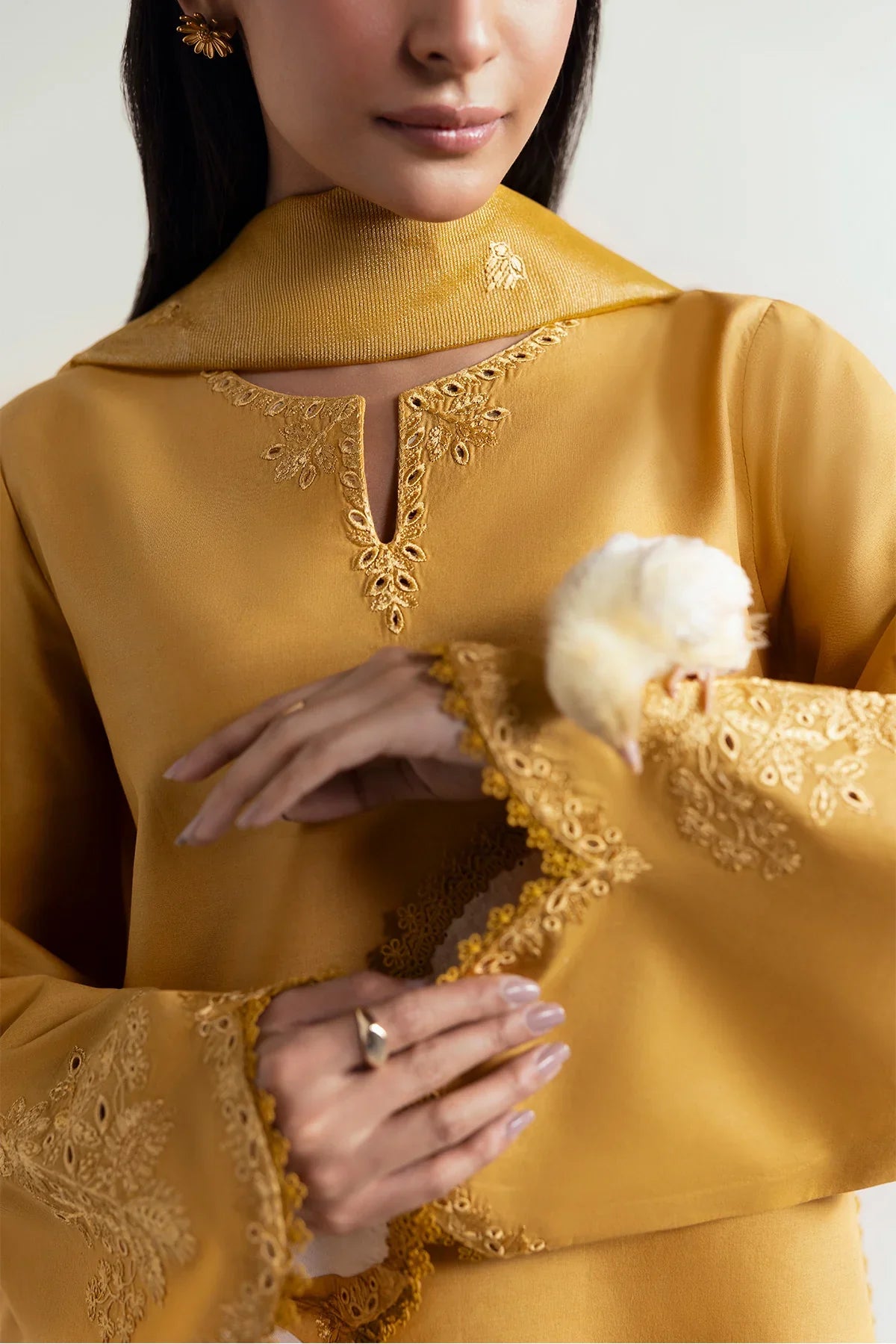 Afrozeh | Basic Pret 25 | Honeydew Hues - House Of Hania