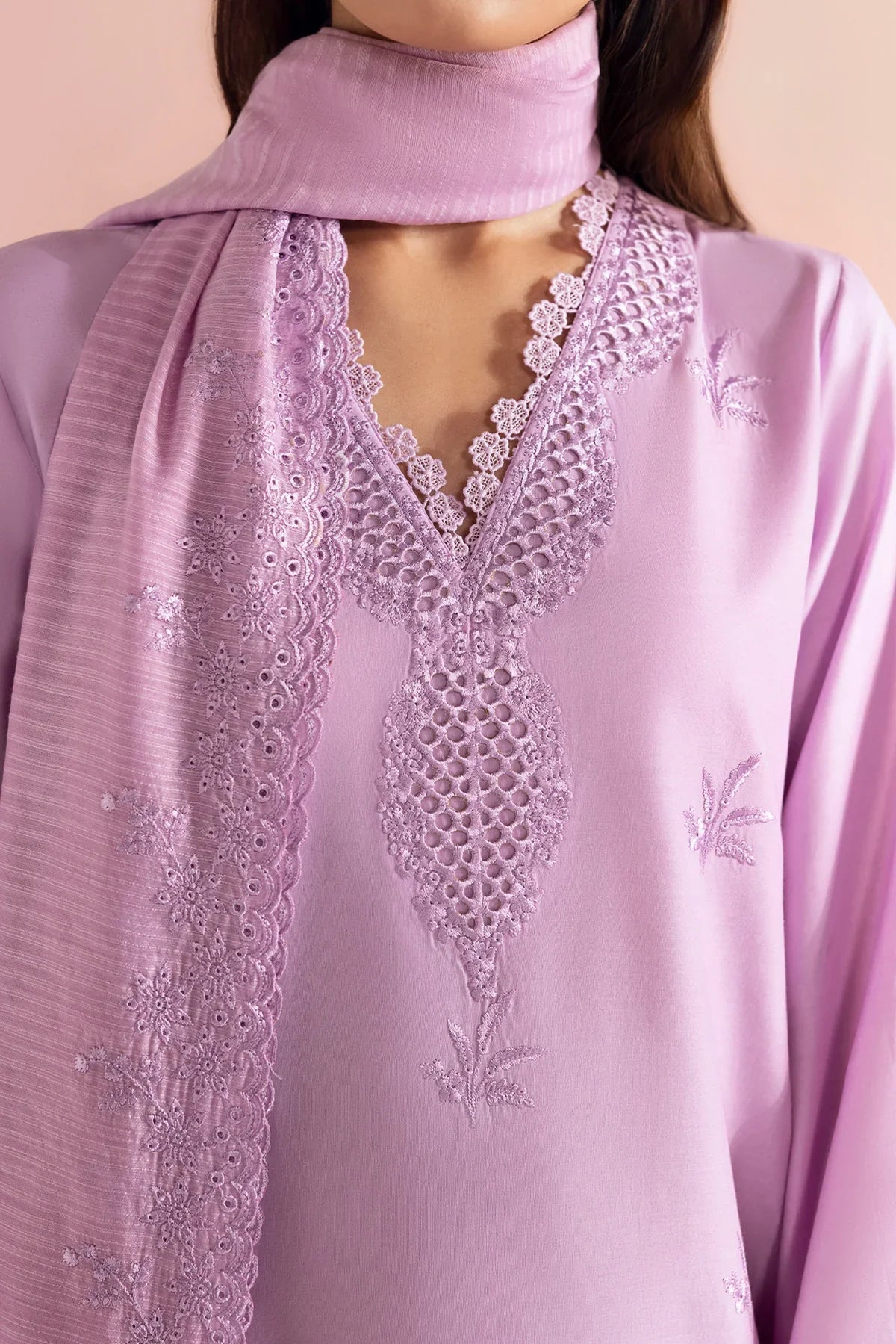 Afrozeh | Basic Pret 25 | Rosé Berry - House Of Hania