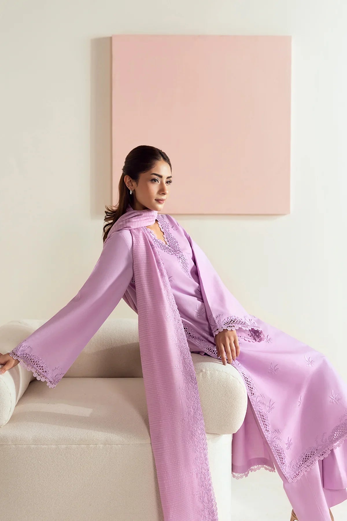 Afrozeh | Basic Pret 25 | Rosé Berry - House Of Hania