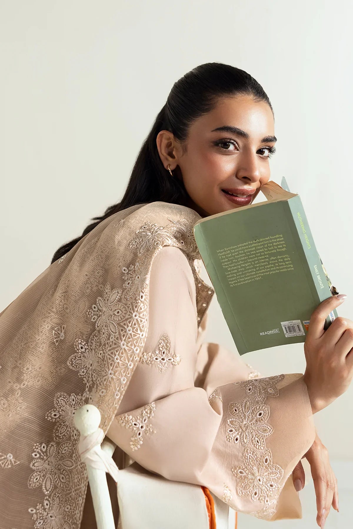 Afrozeh | Basic Pret 25 | Vanilla beige - House Of Hania