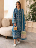 Afrozeh Cascade Embroidered Luxury Lawn 3Pc Suit - Amelia - House Of Hania