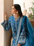Afrozeh Cascade Embroidered Luxury Lawn 3Pc Suit - Amelia - House Of Hania