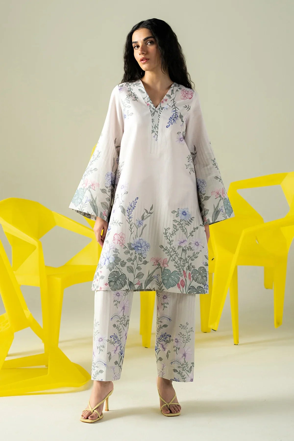 Afrozeh | Cords | Creamy - House Of Hania
