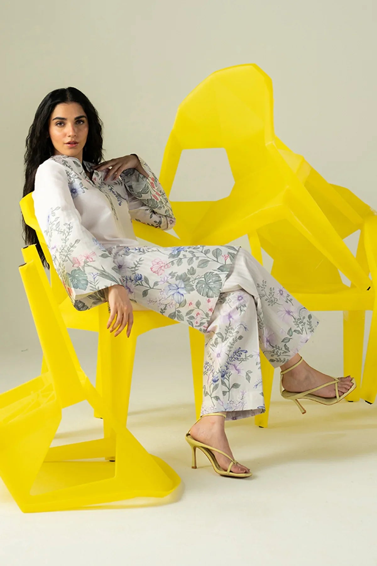 Afrozeh | Cords | Creamy - House Of Hania