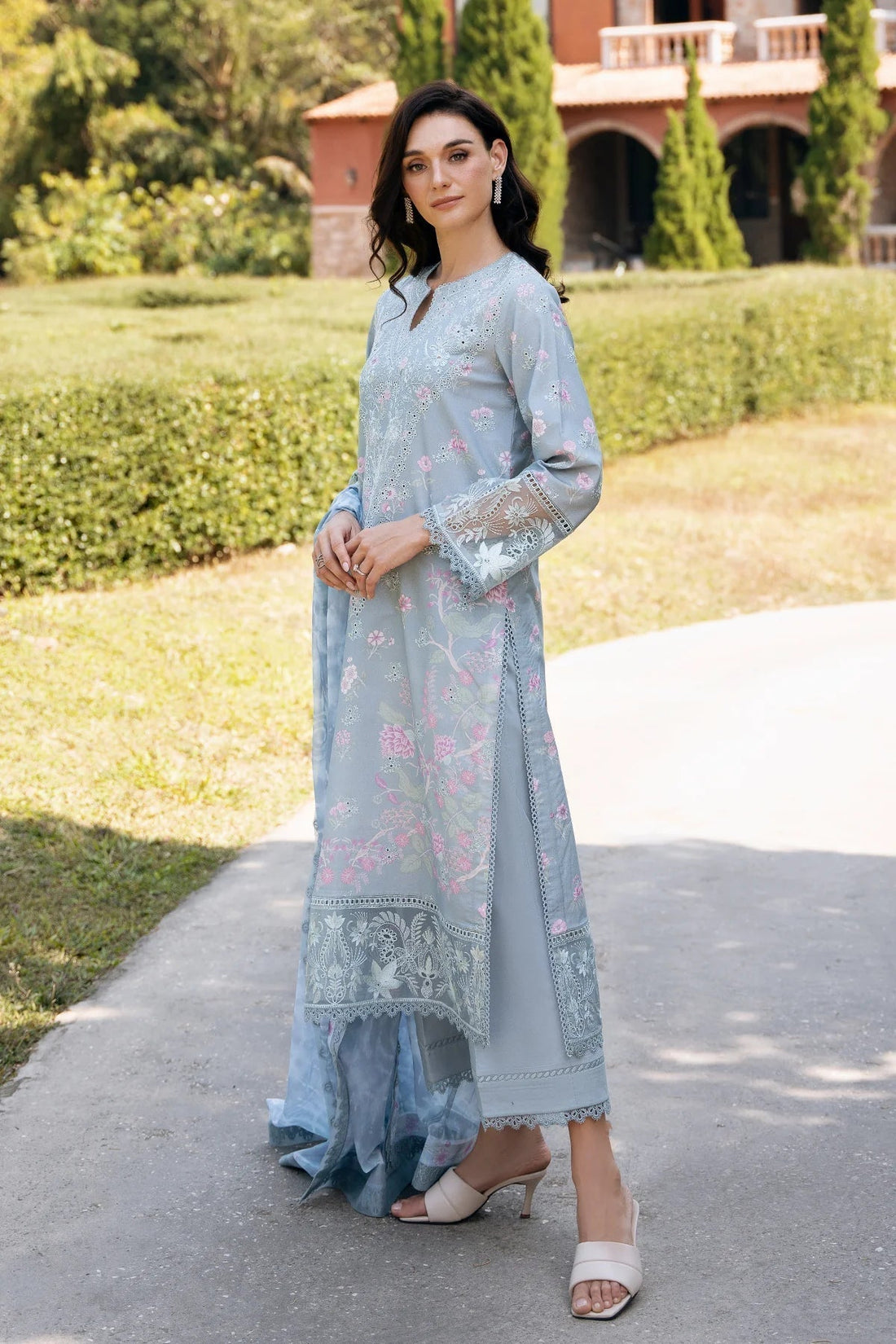 Afrozeh | Damask The Holiday Edit '25 - Lawn| Maelis B - House Of Hania