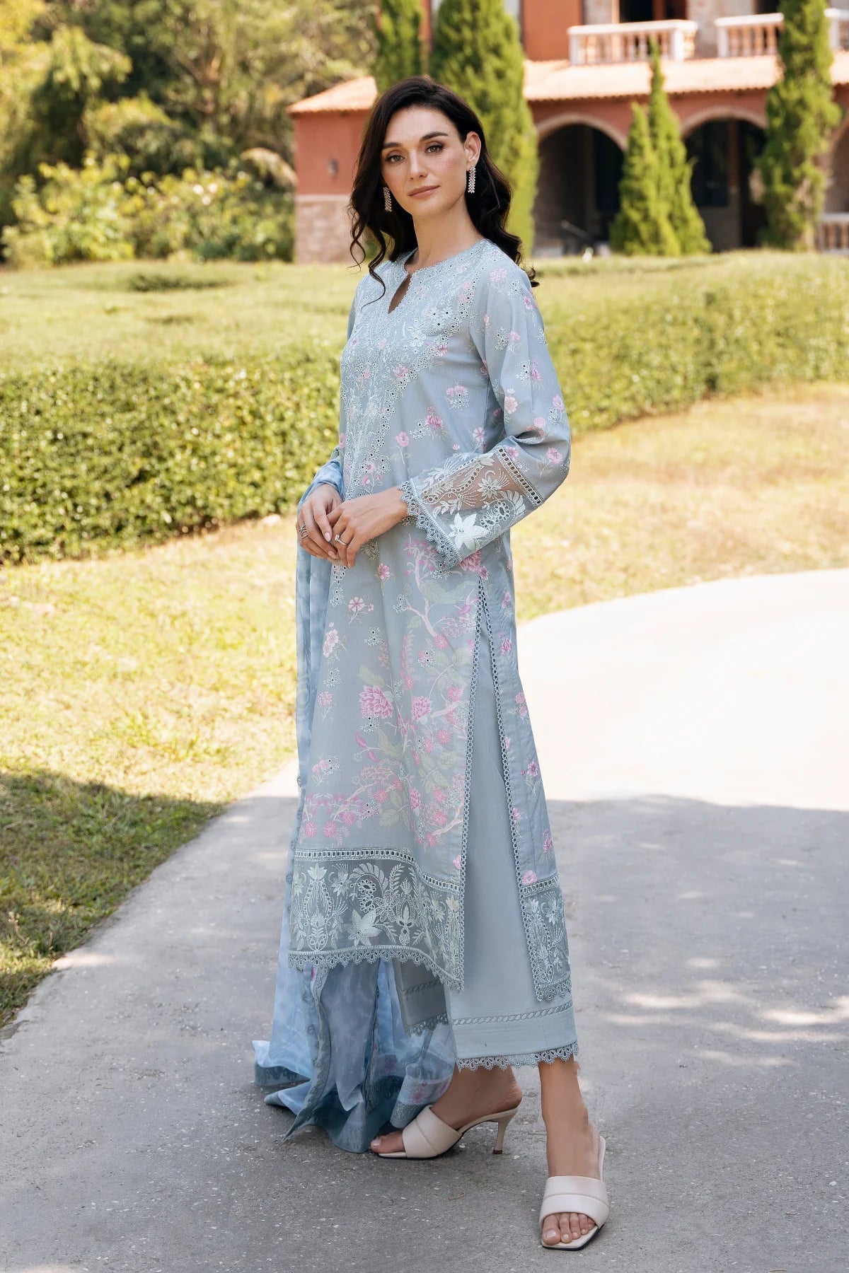 Afrozeh | Damask The Holiday Edit '25 - Lawn| Maelis B - House Of Hania